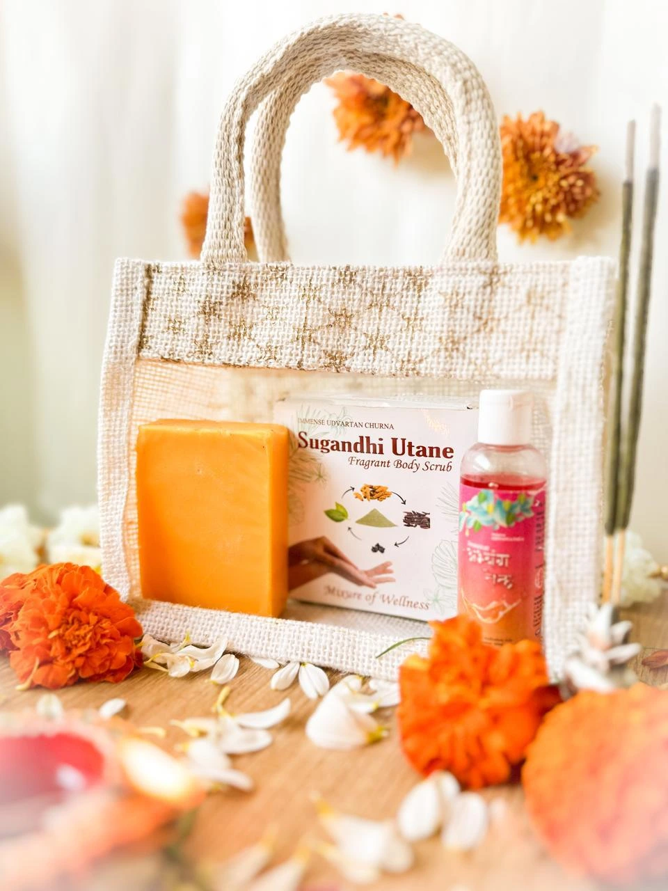 Gift bag transparent front]