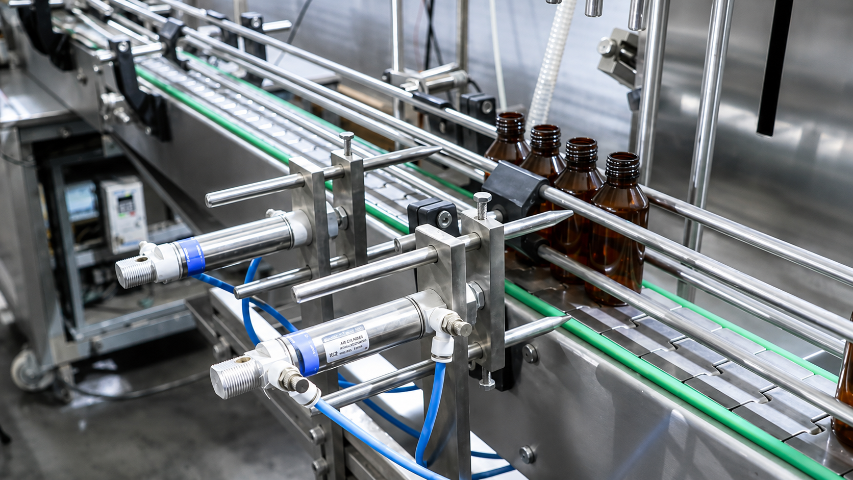 Liquid Filling automatic Machine single stroke 4 syringe 10ml - 500ml